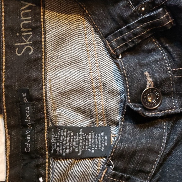 Calvin Klein Black Jeans Size 30/10 - Picture 3 of 8